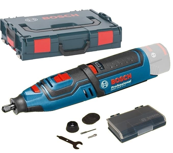 Bosch Professional GRO 12 V-35 Akku-Rotationswerkzeug ohne Akku, click&go, ohne Ladegerät in L-BOXX) 06019C5002
