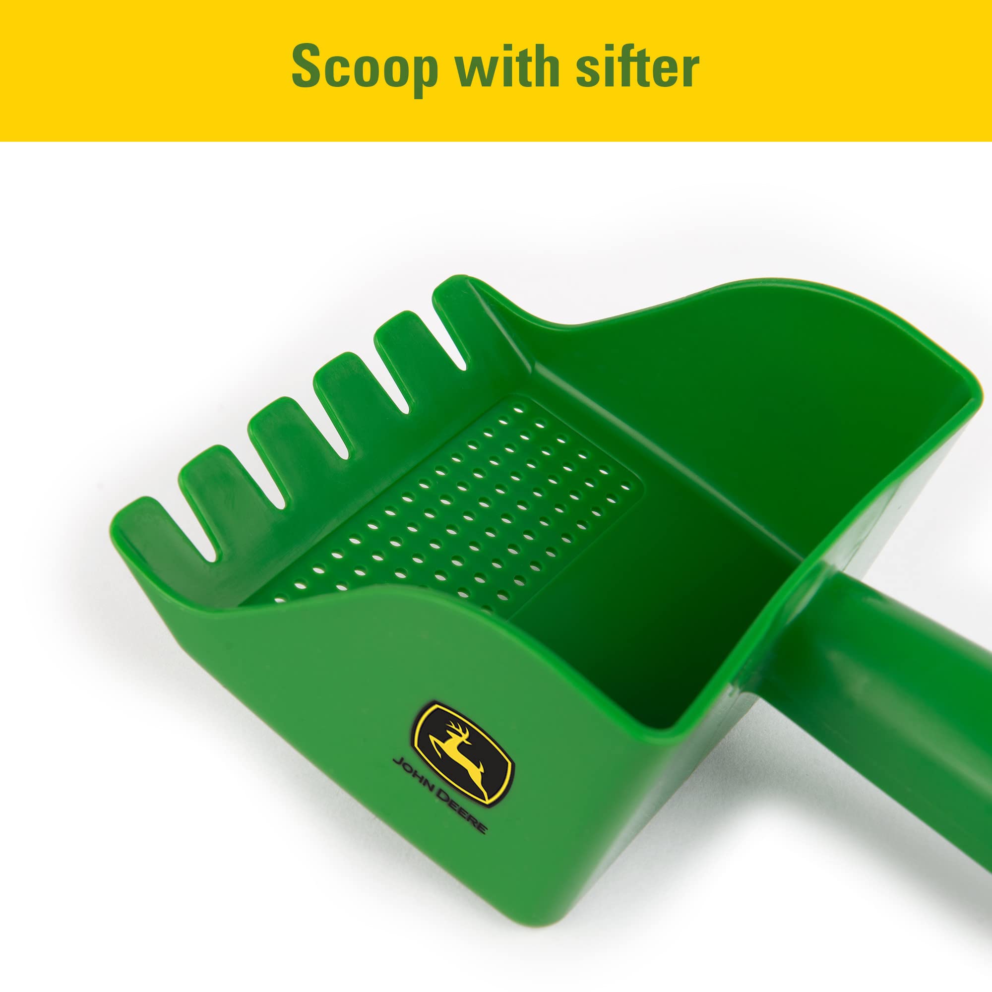 John Deere Big Scoop Dump Truck Toy with Sandbox Tools Construction