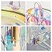 Candice Women Shiny Hologram Holographic Transparent Shoulder Bag Satchel Backpack