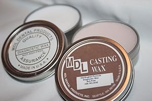 MDL MADE IN THE USA Brite White Diagnostic Carving Casting Inlay Wax & Old English Formula - 2oz Tin - 2pack