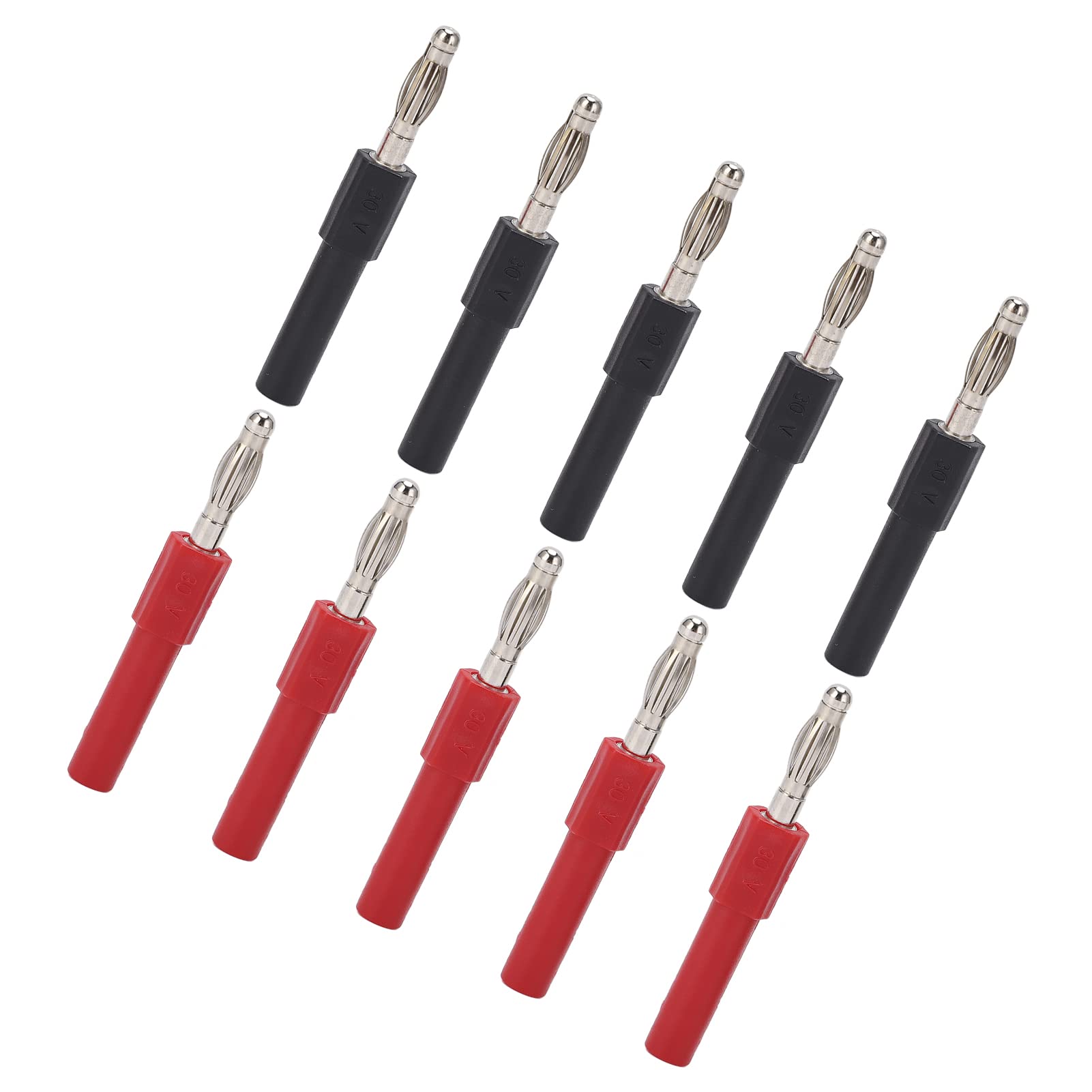 5Set J.20012 Banana Plug 2mm Female to 4mm Male Banana Plug Adapter,4mm Male to 2mm Female Banana,Banana Plug Adapter for Multimeter Banana Plug Adapter Connector 4mm Male to 2mm