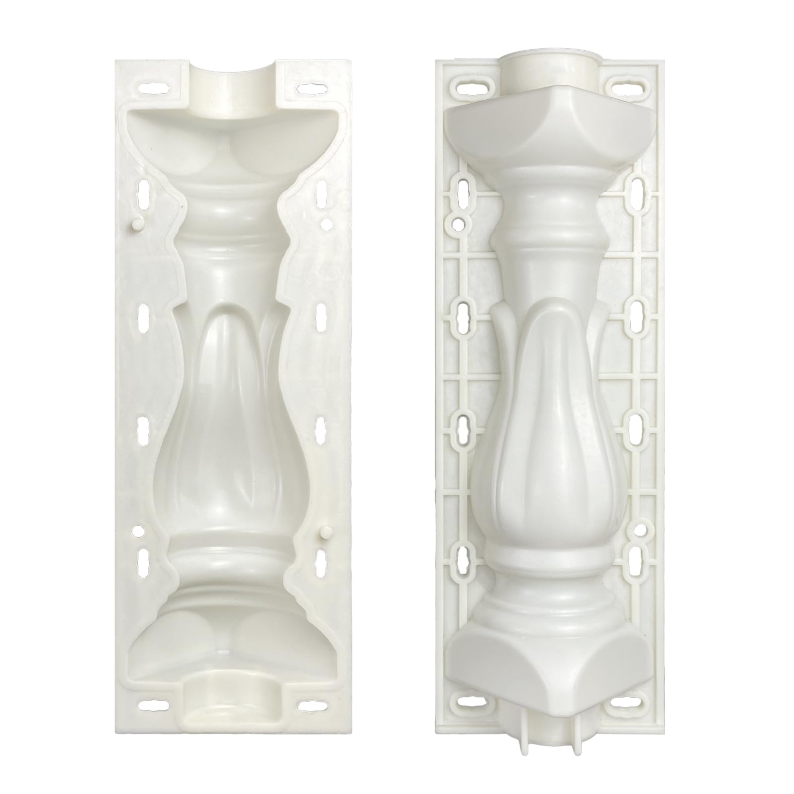 Balcony Concrete Mold, Roman Column Railing Concrete Plaster Cement Casting Mould Balustrades Mold for Home and Garden Decoration (Style 1)