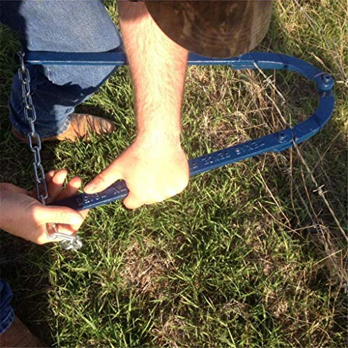 Barbed Razor Wire Repair Tool, Agricultural Farm Fencing Razor Wire Crimpers Tool, Barbed Wire Manual Holder Tool for Patch Garden Fence (Blue) - Thumbnail 4
