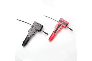 AIBREAY 2 Pack X Winder Launchers, with X Grip for Easy Control,Battling Gyro Accessories (Black+Red)