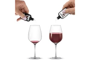 DROP IT DROP THE HEADACHE ENJOY THE WINE Drop It Wine Drops, Combo Pack- Original and for Tastings, Naturally Reduce Wine Sulfites and Tannins- Can Eliminate Wine Sensitivities, Wine Allergies and Histamines- A Wine Wand Alternative
