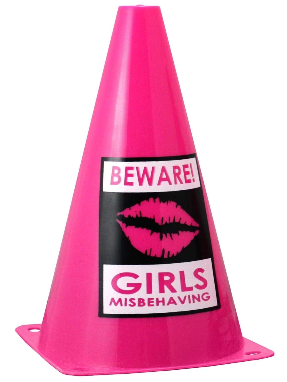 Hen Party Superstore Girls Misbehaving Warning Cones Pink Pack Of 2