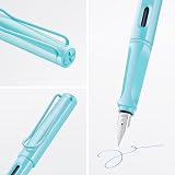 LAMY Safari Aquasky Fountain Pen EF Nib Ergonomic Grip Blue Cartridge Included view 2