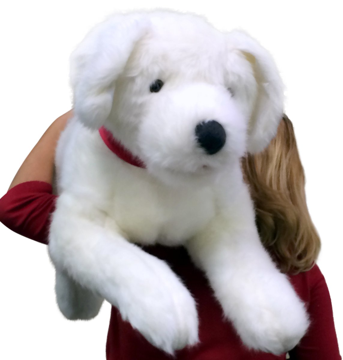 Big Plush American Made Giant Stuffed White Dog 42 Inch Soft Puppy