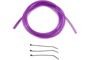 MAX-MOTORSPORTS 6'ft x 1/8" (3.2mm) ID x 1/4" OD Polyurethane Small Carburetor Vent Hose Fuel Line Mx ATV Dirtbike Carb (Clear Bright Purple)