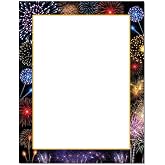 Colorful Fireworks Letterhead Laser &amp; Inkjet Printer Paper (100 Pack)