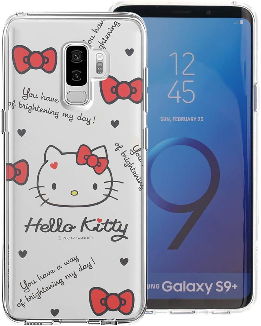 Galaxy S9 Plus Case Hello Kitty Cute Clear Jelly Cover for [ Samsung Galaxy S9 Plus ] Case - Icon Hello Kitty