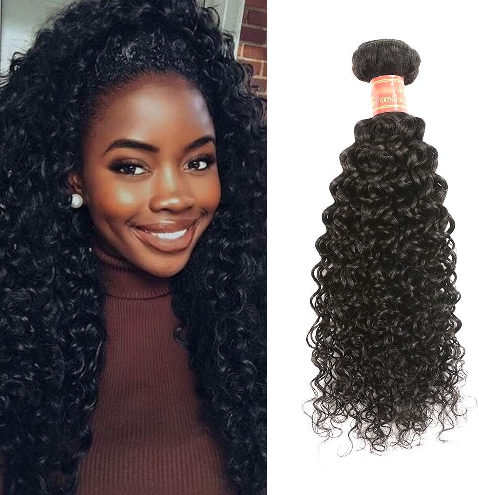 Yixiang 100% Unprocessed Brazilian Kinky Curly Virgin Hair One Bundle 8A Brazilian Curly Virgin Hair Extensions Human Hair (12 inch)