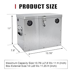 12V Car/RV/Marine Battery Box, Assemble Stainless