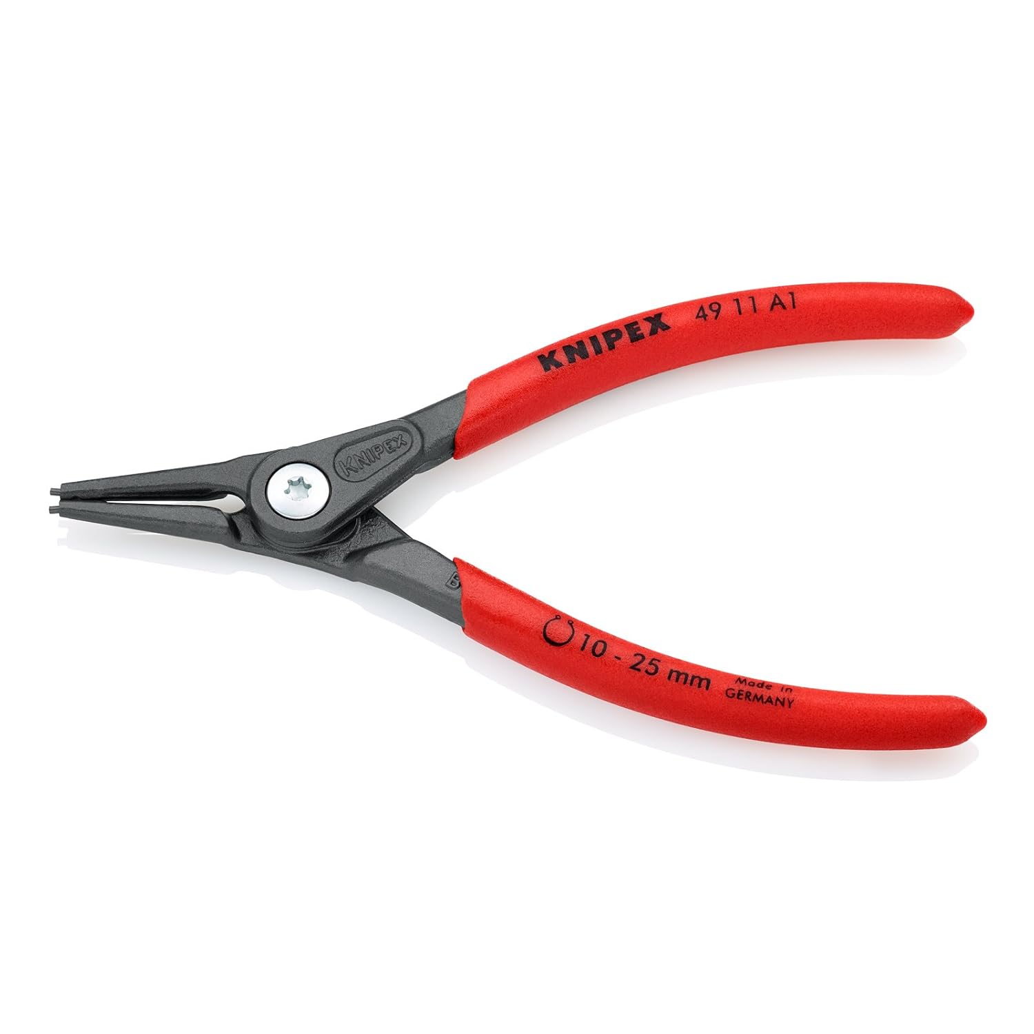 KNIPEX 49 11 A1 Alicate de precisión para arandelas para arandelas  exteriores en ejes gris atramentado recubiertos de plástico antideslizante  140 mm Bricolaje y herramientas Alicates y tenazas futakuchi-hakata.com
