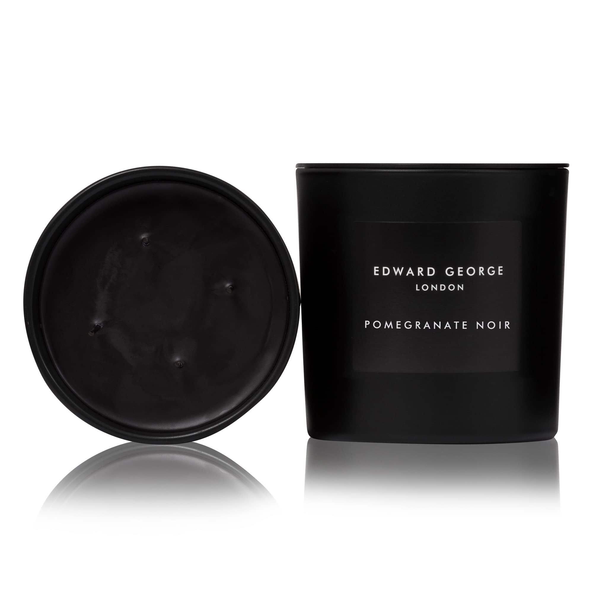 Edward George Scented Candles Pomegranate Noir Home Fragrance Large Candle Gift Set, 750g