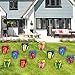 VictoryStore Yard Sign Outdoor Lawn Decorations: Birthday Yard Cards, Large Birthday Presents Yard Decoration, Set of 12 with Short Stakes