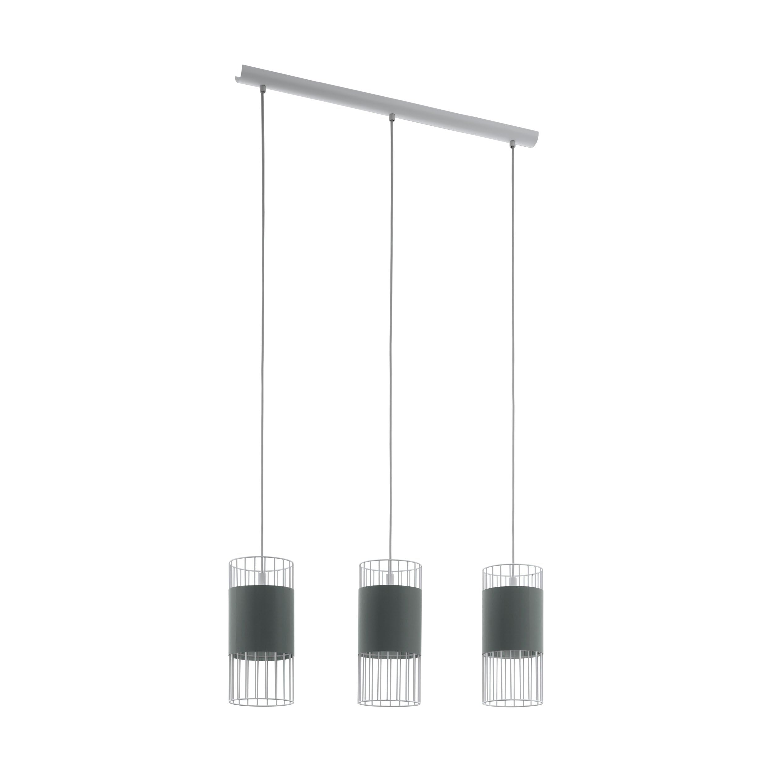 EGLO Norumbega Pendant Light, Steel, 60 W, White