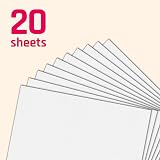 TownStix 20 Sheets 350gsm A4 White Card Thick Card Paper Pack view 3
