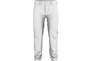 Alleson Athletic Men's Crush Premier Braided Baseball Pant – Stretch Fabric, Reinforced Knees, and Comfortable Fit