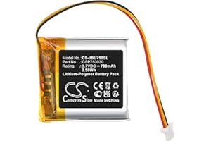 CS Cameron Sino 700mAh / 2.59Wh Replacement Battery for JBL Tune 750, Tune 750BTNC, GSP753030