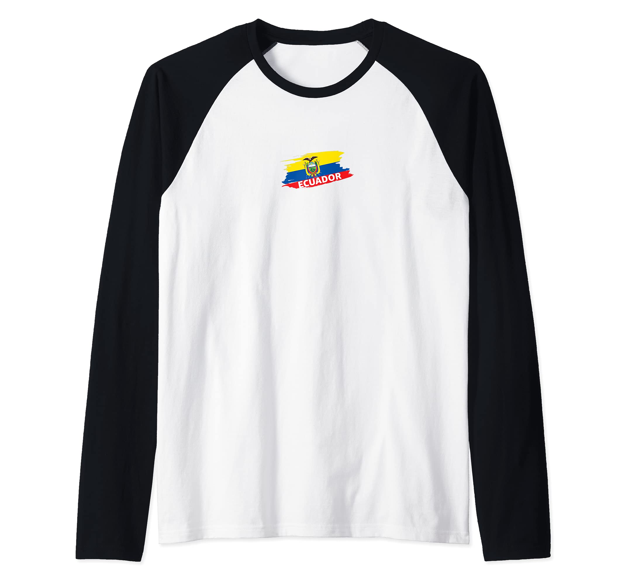 Flag Ecuador Raglan Baseball Tee