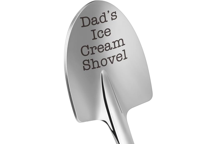 Dad Fathers Day Birthday Gift, from Daughter/Son, Fathers Day for Dad Daddy Grandpa Husband, Funny Dad's Ice Cream Shovel Dad Book