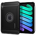 Spigen for iPad Mini 7 Case A17 Pro (2024), 8.3 Inch Rugged Armor iPad Mini 7th/6th Generation Case (2024/2021), Matte Black