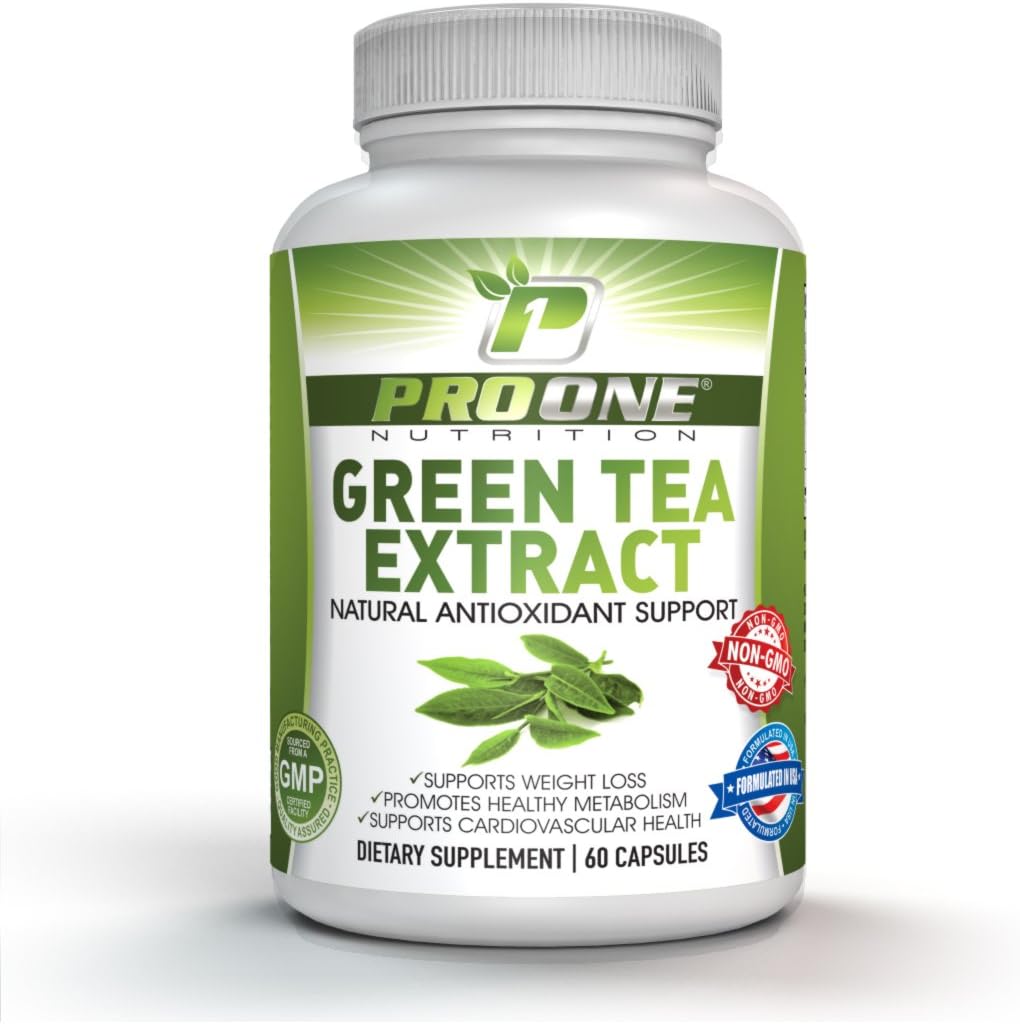 ProOne Nutrition Green Tea Extract Supplement with EGCG for Weight Loss