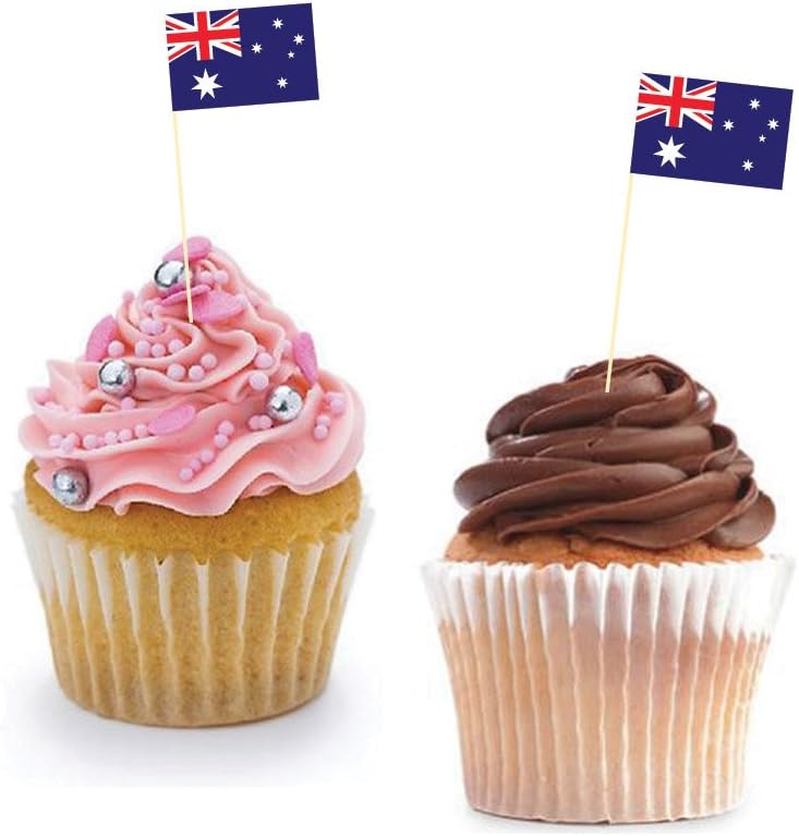Australian Flag Cupcake Flags Australia/Baking/Decoration/Decorative