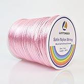 330 Feet Satin Nylon String, 1 mm Silky Smooth Durable Nylon Cord for Jewelry Making, Bracelets, Beading, Necklaces, Macrame, Kumihimo, Rattail, and Chinese Knot Craft