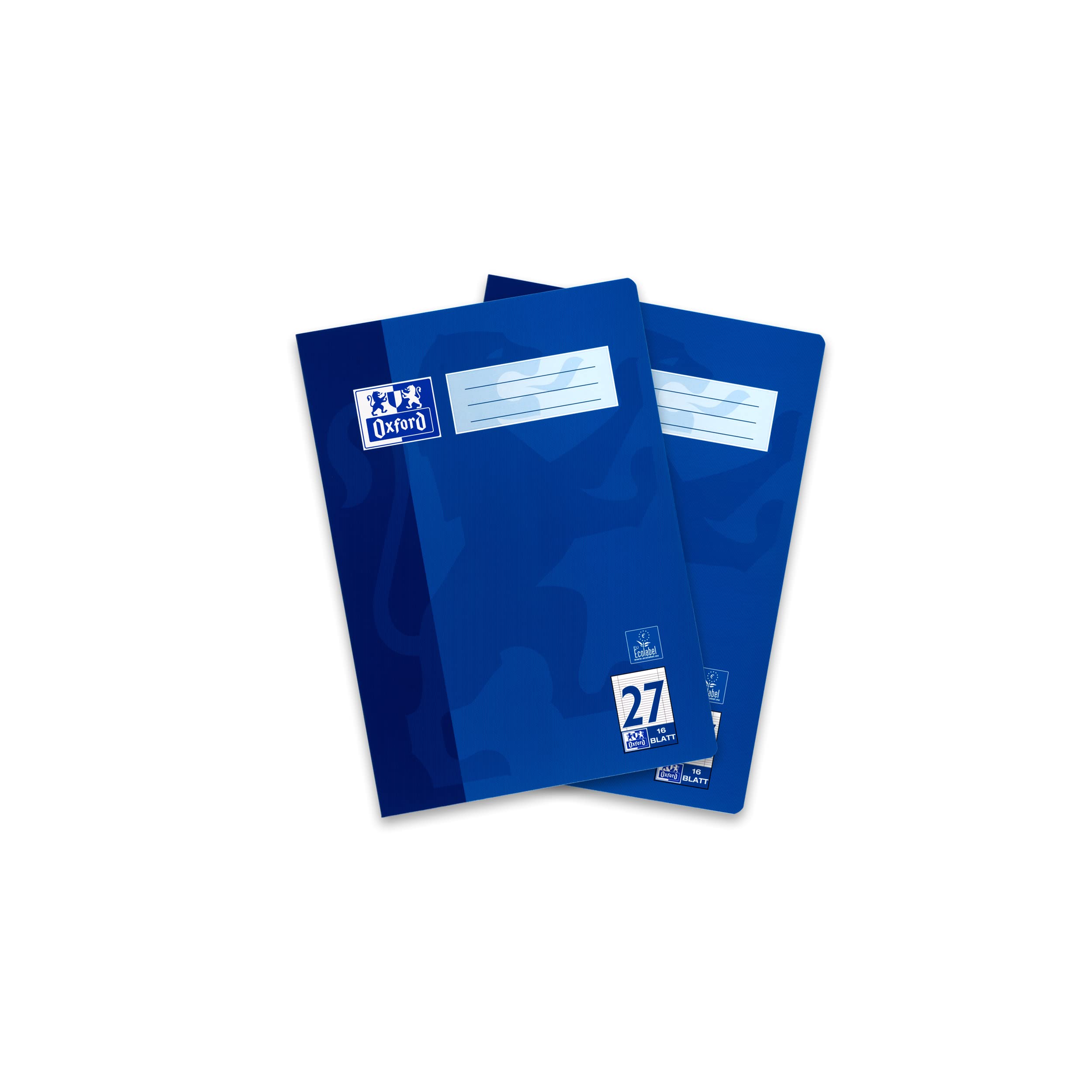 Oxford A4 Notebook for School Lined Line Style 27 - Lined. Format A4 Blue (Pack of 2)