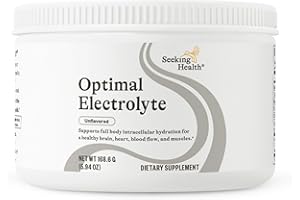 Seeking Health Optimal Electrolyte Powder, Unflavored, Healthy Energy and Endurance Support, Promotes Hydration and Healthy Muscles, Vegan and Vegetarian (30 Servings)*