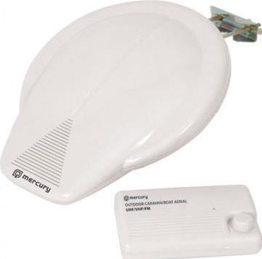 Mercury Outdoor Amplified HDTV Aerial for Caravans & Boats