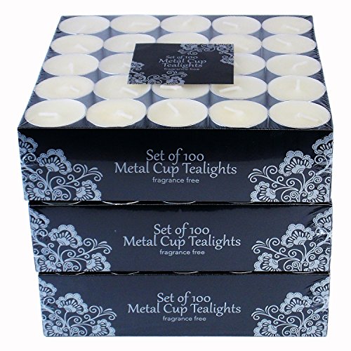 100 Tea Lights Set White Unscented Candles 11street Malaysia