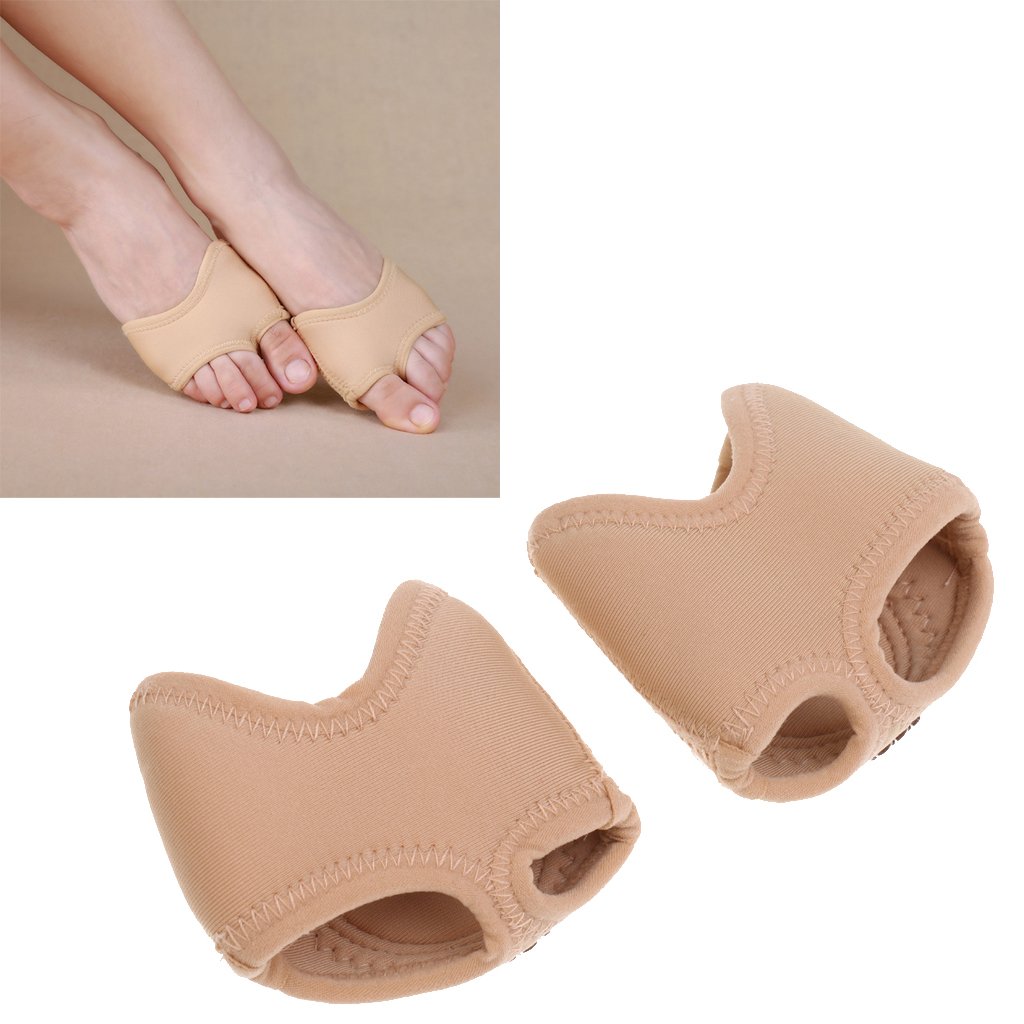 magideal neoprene half sole dance shoes foot thong ballet rhythmic gymnastics slipper