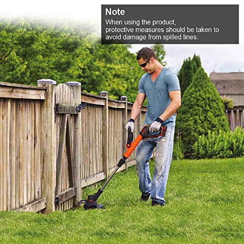 vicrays String Trimmer Spool Replacement for Black and Decker,AF-100 Weed Eater Spools with 30 Feet of .065-Inch Line, GH600 GH900 Edger with RC-100-P Spool Cap Covers (6 Spools, 1 Cap,1 Spring)