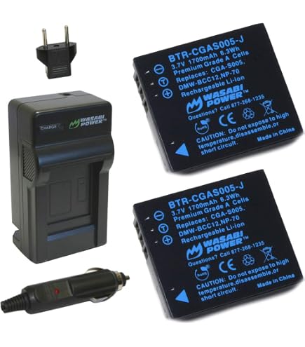 PowerSmart® Batteria da 3,70 V 1100 mAh per Panasonic Lumix DMC-FX01 DMC-FX07 DMC-FX10 DMC-FX100 DMC-FX12 DMC-FX150 DMC-FX180 DMC-FX3 DMC-FX50 DMC-FX8 DMC-FX9 DMC-LX1 DMC-LX2 DMC-LX3