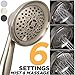 Sakaika 3 Setting 2.5 GPM Brushed Nickel Hand Held Shower Head Replacement Part with Massage & Mist Spray from the Luxury Multifunction Handheld Showerhead Collection - Handshower Only Without Hose