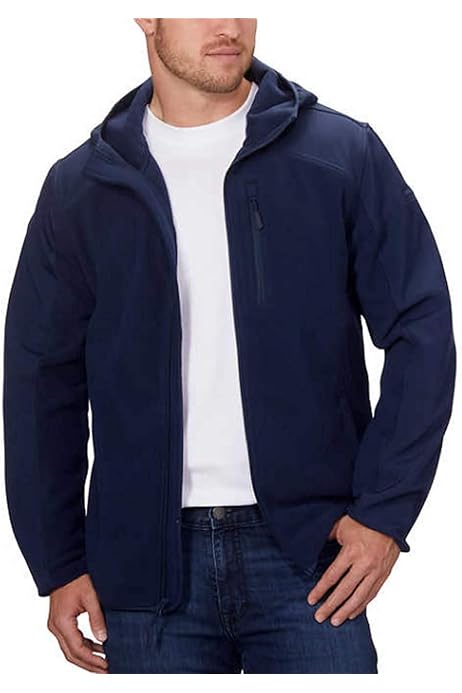 Mixed Media Softshell Jacket (Charcoal 