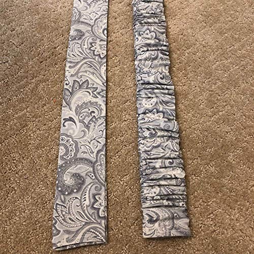 Trendy Print-LONG Grey Paisley, Lamp Cord Cover, Fabric cover, Electrical Cord Cover, hide a cord - IN STOCK, Ready to Ship