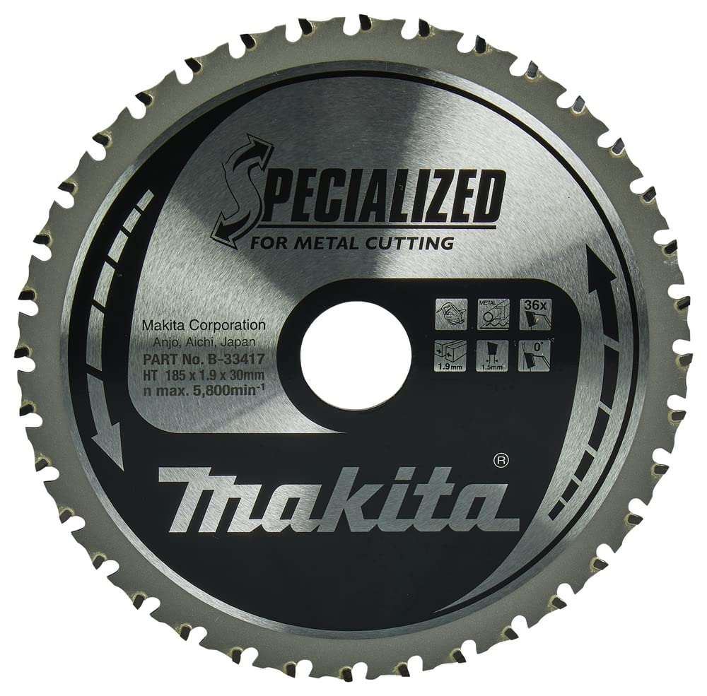 Makita B-33417 Specialized Metal Cutting Saw Blade 185x30x36T