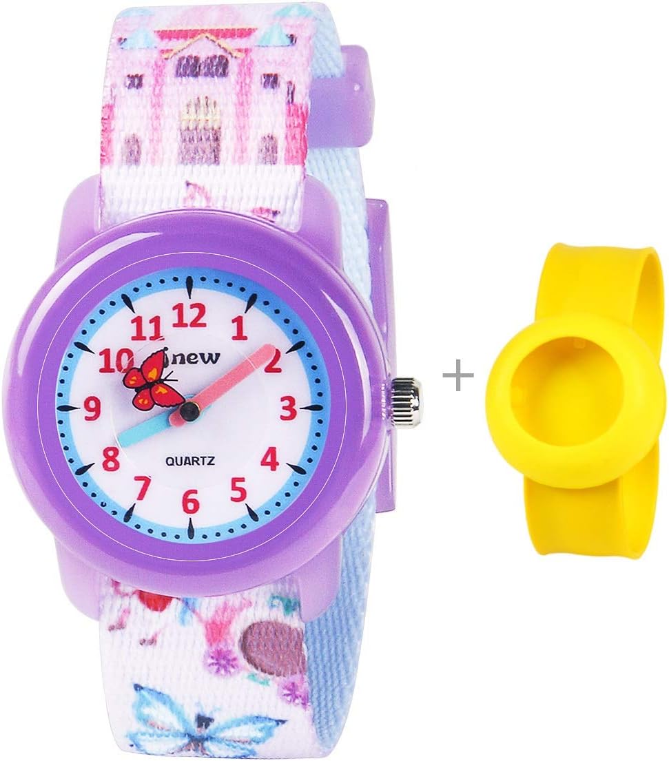 3D Kids Watch - Sport Waterproof Cute Watches - Children Lovely Cartoon Watch with Free Slap Wristband - Best Birthday Gift for 3-12 Year Boys Girls