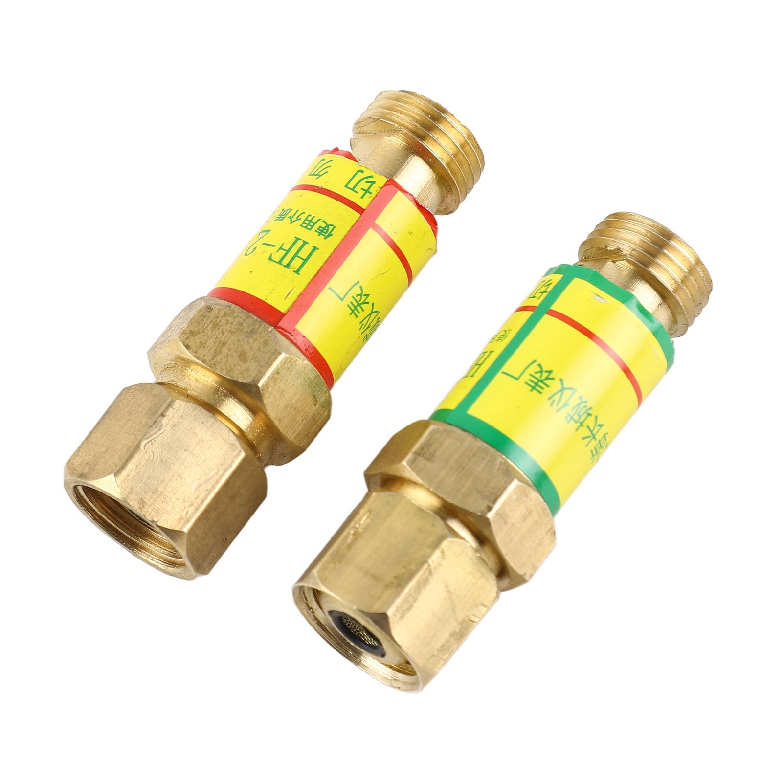 HF-2 Flashback Arrestor Set M16x1.5 Brass Check Valve for Oxygen Acetylene Medium Pressure h Flow Rate Dry Type