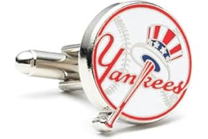 CUFFLINKSINC MLB Yankees Baseball Cufflinks, Officially Licensed
