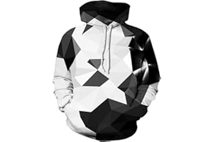 SANKILL Graphic Hoodies for Men Funny Novelty Pullover Sweatshirt Xmas Teen Boy Gifts Black red Galaxy Hoodie