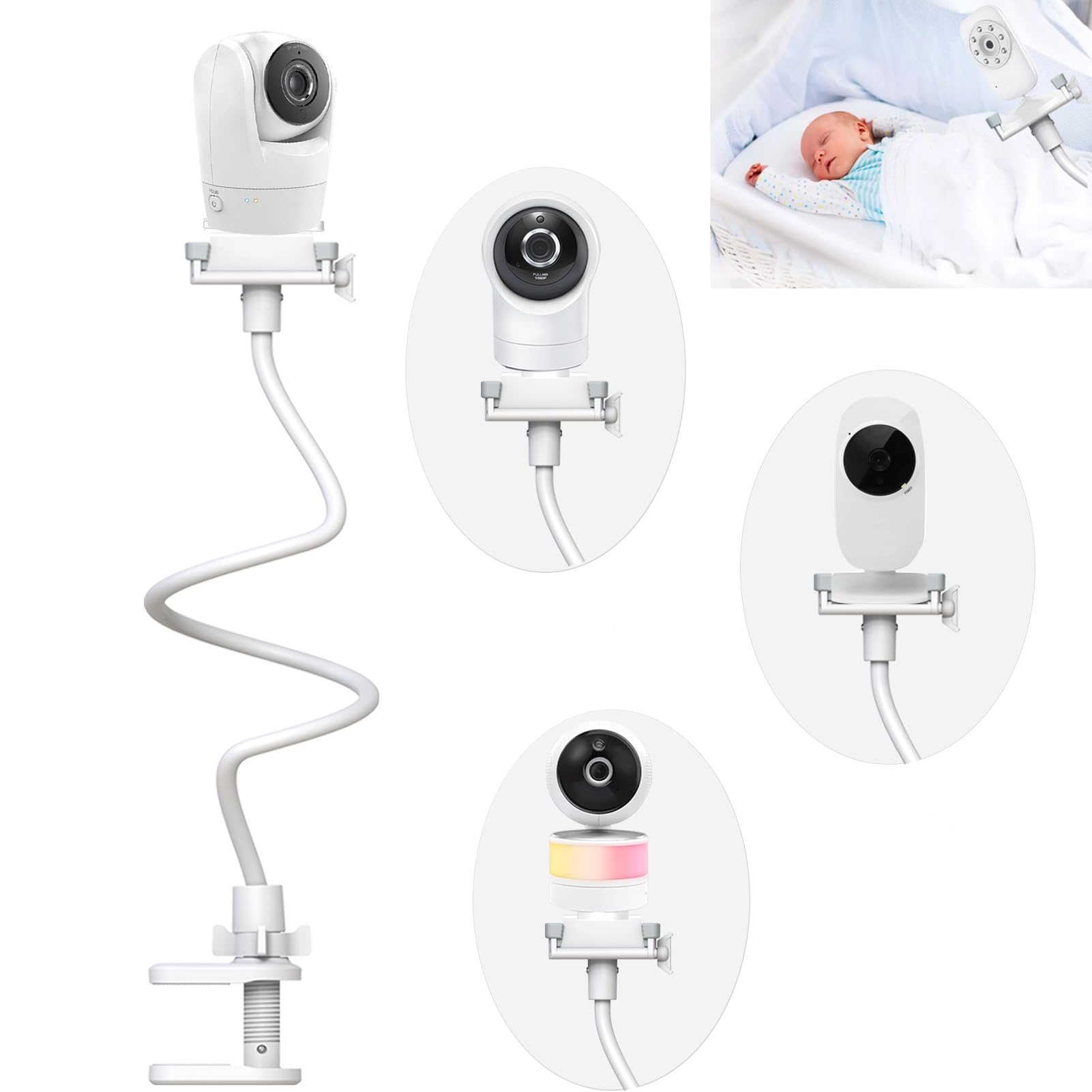 Photo 1 of EYSAFT Baby Monitor Mount Holder for Vtech VM901/VM928HD/RM7766/RM7764/RM5766HD/5764HD/5755/5263/5754HD, VM919HD,Leapfroge LF930HD/LF2936/LF925/LF915/LF920