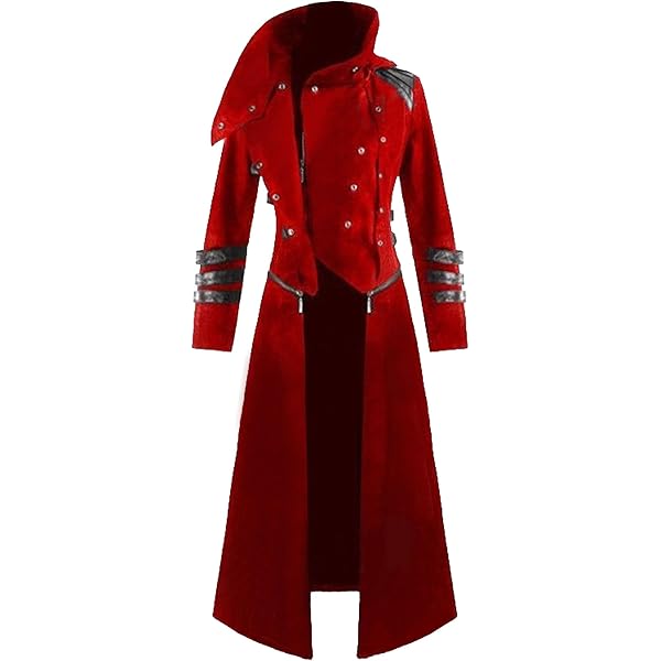 Amazon.com: Darkrock Scorpion Men's Hooded Trench Coat Long Jacket