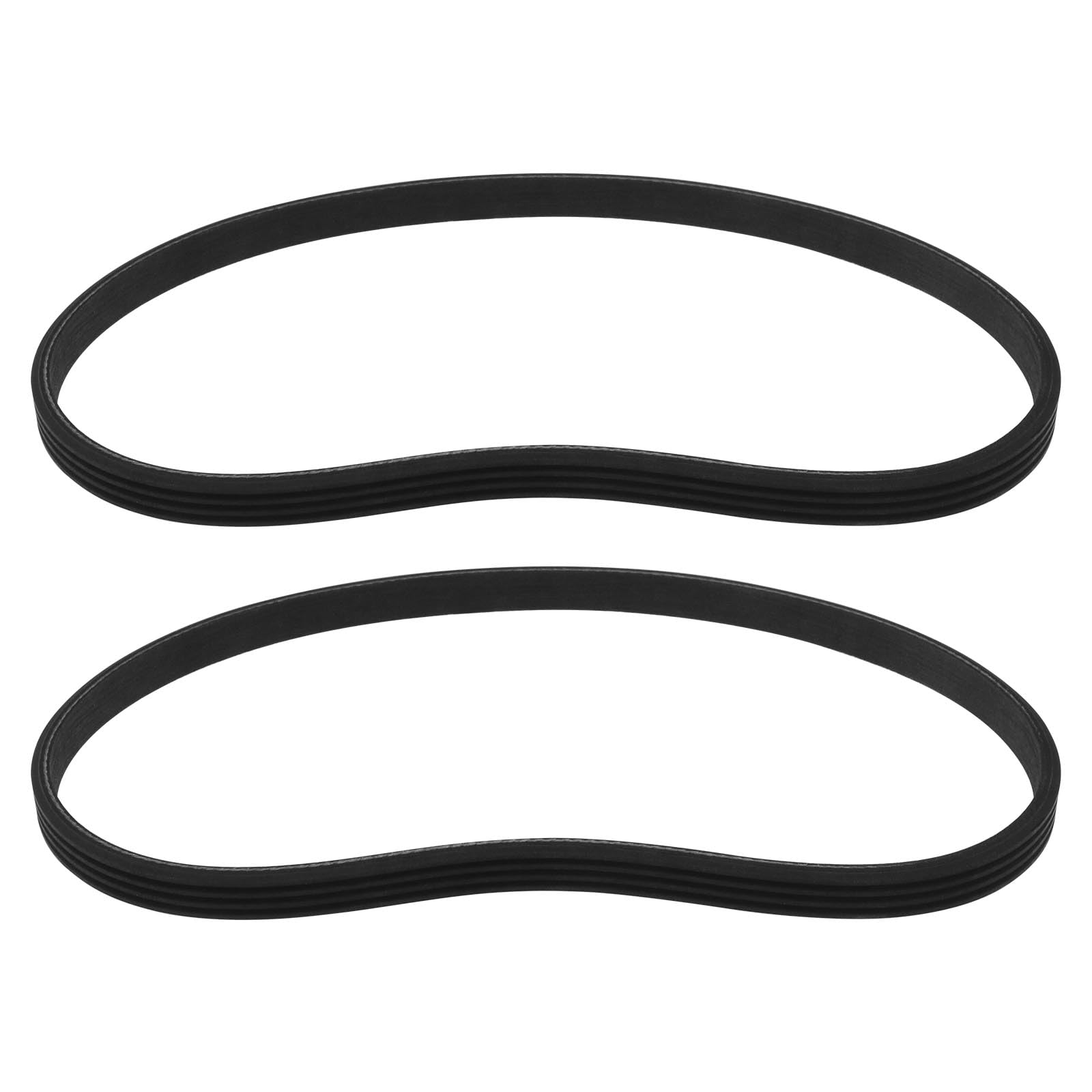 VGOL 2PCS 4PJ457 Drive Belt Rubber Timing Belt 180J Closed Loop Timing Band Synchronous Belt Rubber Training Belt 9.36mm Width for Lawnmowers Black