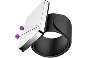 YENBLOW Magnetic Pin Holder Wrist Band Black 9", Magnetic Wrist Sewing Pincushion with Wristband for Sewing, Gift for Sewers Gift for Quilters, Pin Cushion Holder Bracelet for Quilting Sewing & Hairstylists