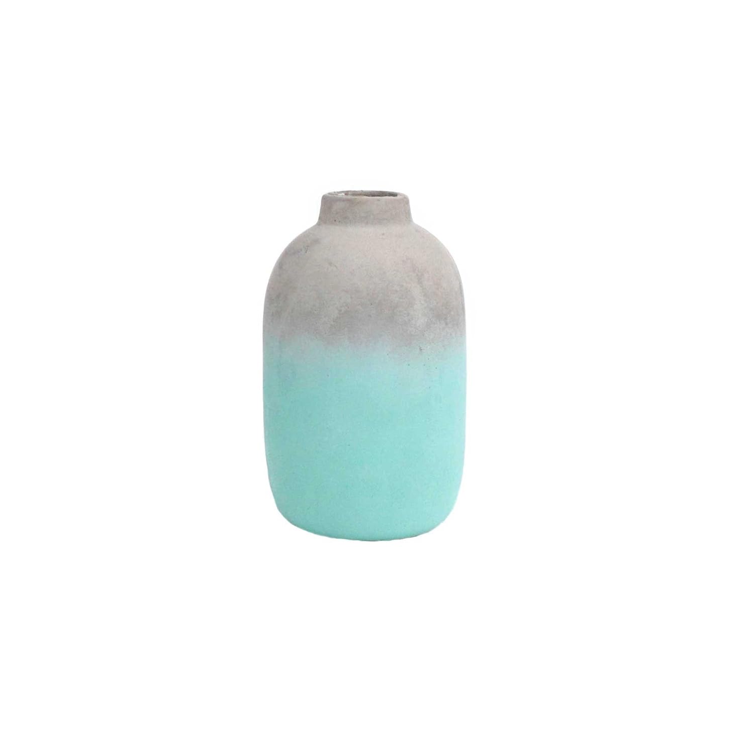 Floor 9 Concrete Bud Vase Teal Ombre Finish Large Amazon Co